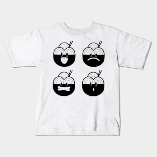 Ramyun Bowl Emoji's Kids T-Shirt